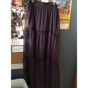 Purple Maxi-Skirt
